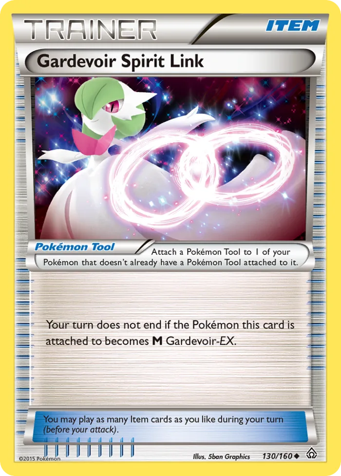 Gardevoir Spirit Link #130 Primal Clash Pokemon card
