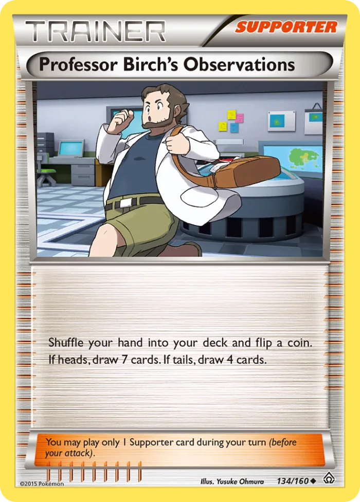 Professor Birch's Observations #134 Primal Clash Pokemon card