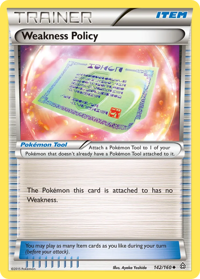 Weakness Policy #142 Primal Clash Pokemon card