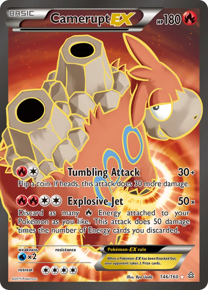Camerupt-EX #146 Primal Clash Pokemon card