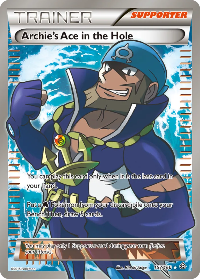 Archie's Ace in the Hole #157 Primal Clash Pokemon card