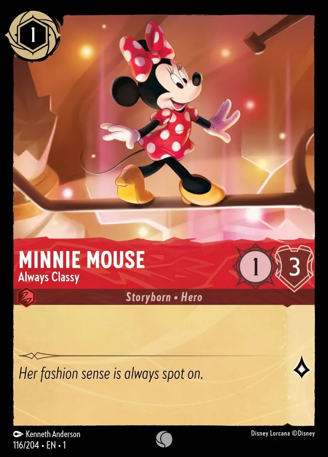 Minnie Mouse #116 The First Chapter Disney Lorcana card