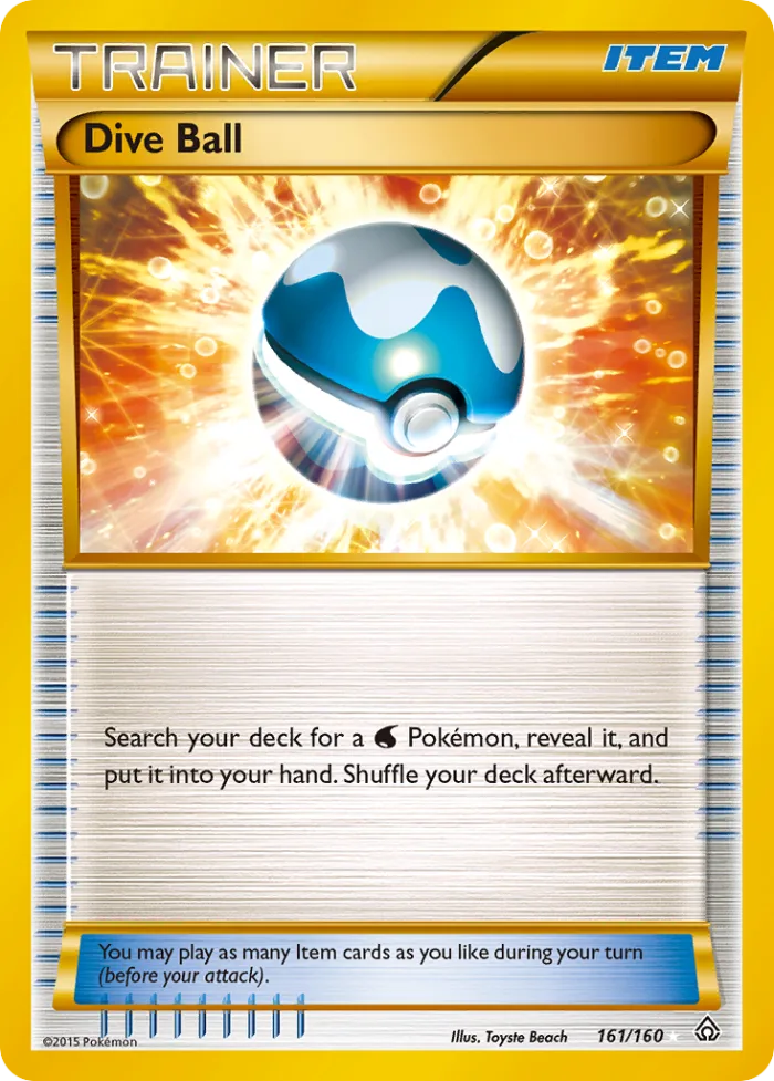 Dive Ball #161 Primal Clash Pokemon card