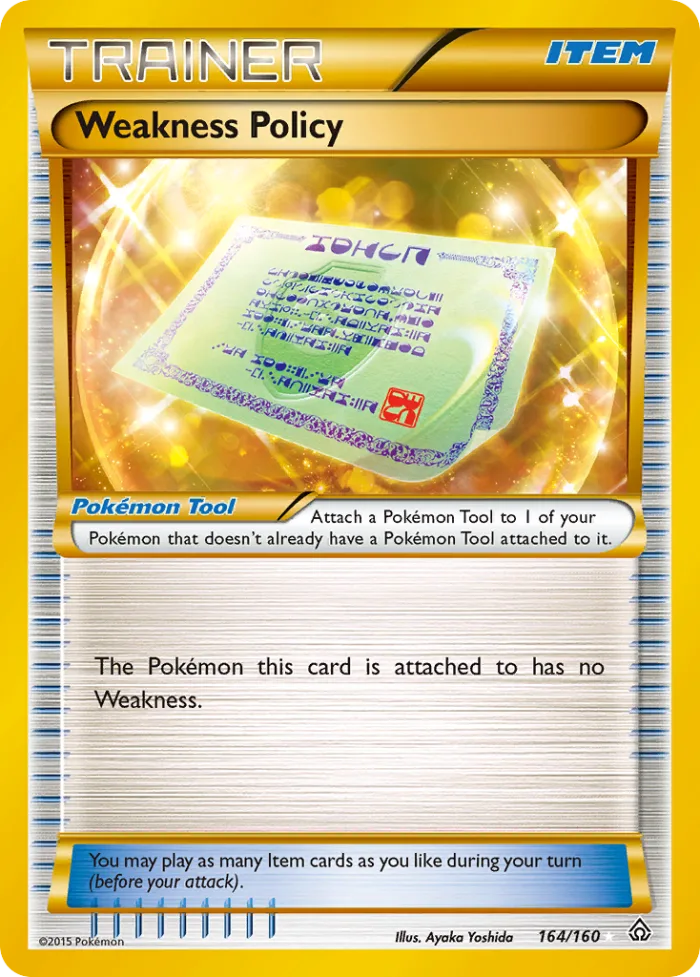 Weakness Policy #164 Primal Clash Pokemon card