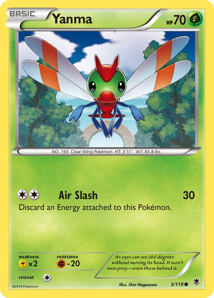 Yanma #3 Phantom Forces Pokemon card
