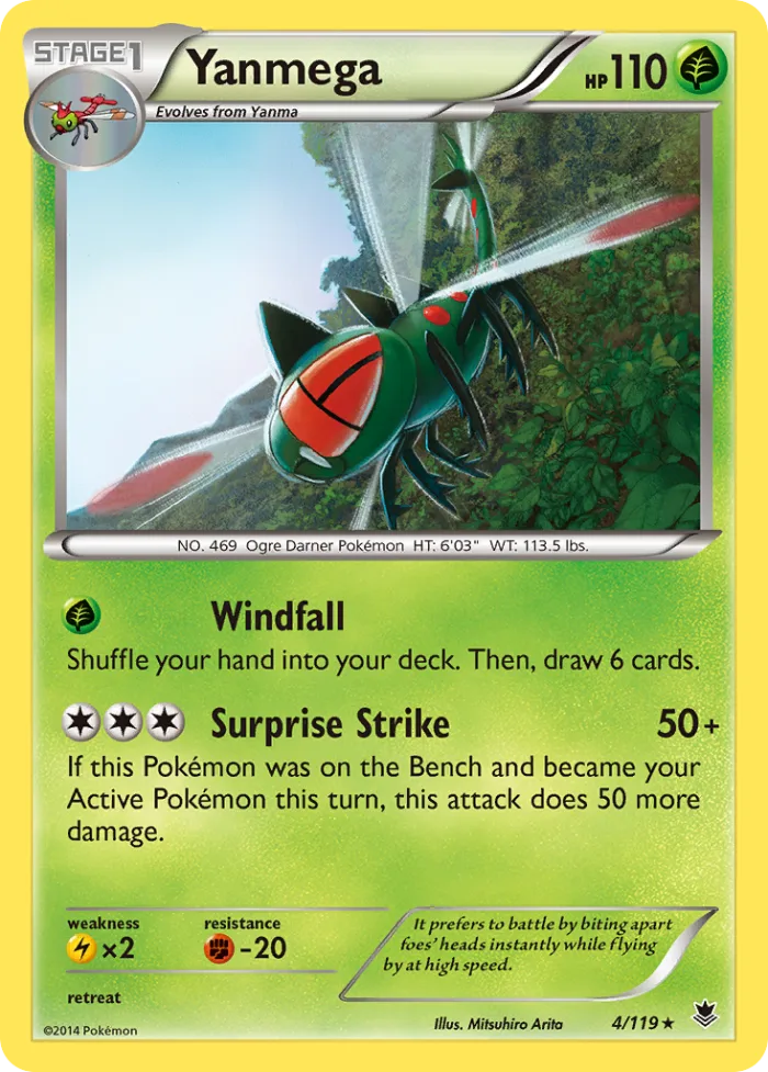 Yanmega #4 Phantom Forces Pokemon card