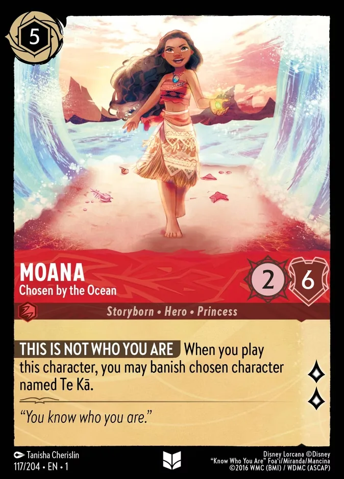Moana #117 The First Chapter Disney Lorcana card