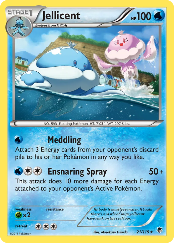 Jellicent #21 Phantom Forces Pokemon card