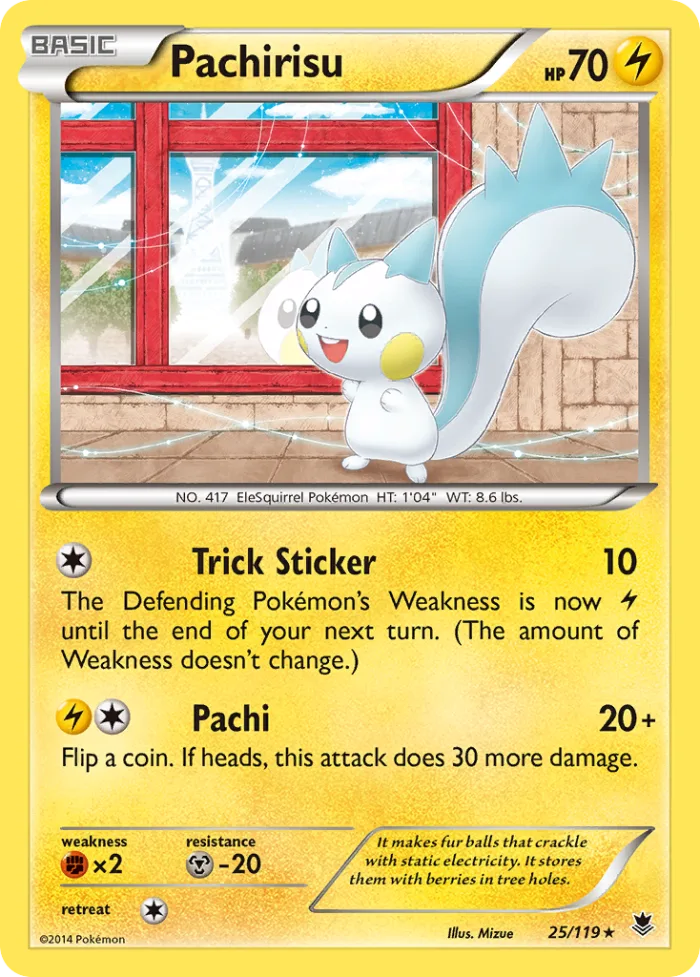 Pachirisu #25 Phantom Forces Pokemon card