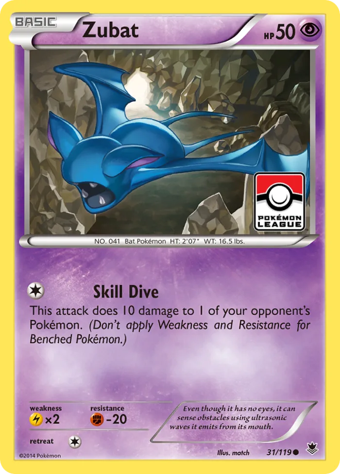 Zubat #31 Phantom Forces Pokemon card