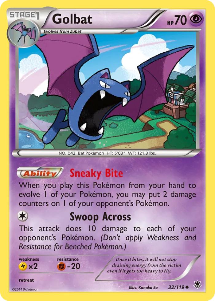 Golbat #32 Phantom Forces Pokemon card