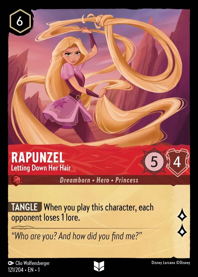 Rapunzel #121 The First Chapter Disney Lorcana card