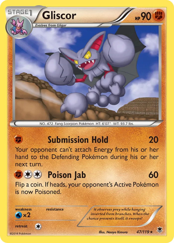 Gliscor #47 Phantom Forces Pokemon card
