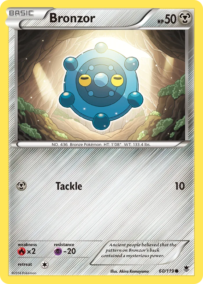 Bronzor #60 Phantom Forces Pokemon card