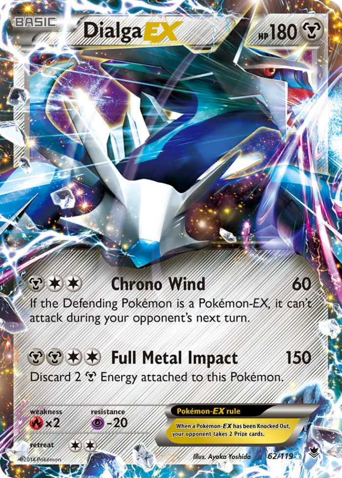 Dialga-EX #62 Phantom Forces Pokemon card