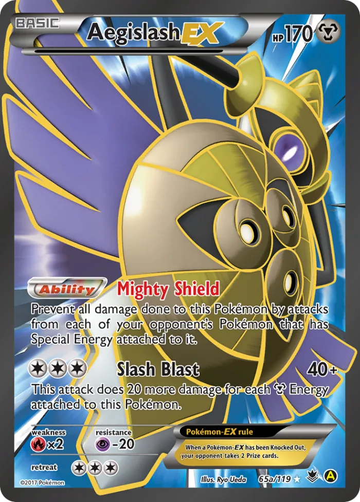 Aegislash-EX #65a Phantom Forces Pokemon card