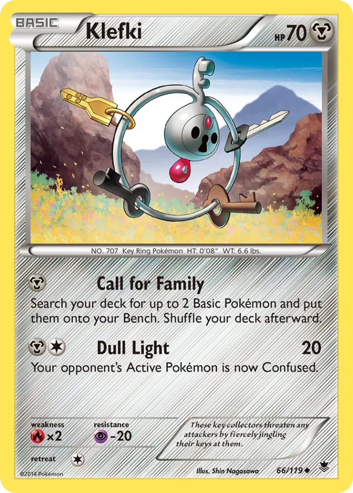 Klefki #66 Phantom Forces Pokemon card