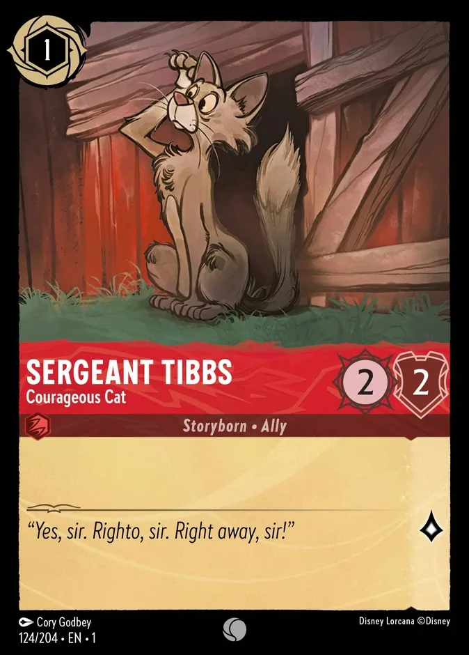 Sergeant Tibbs #124 The First Chapter Disney Lorcana card