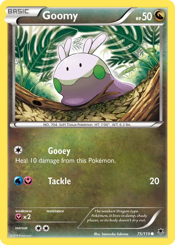 Goomy #75 Phantom Forces Pokemon card
