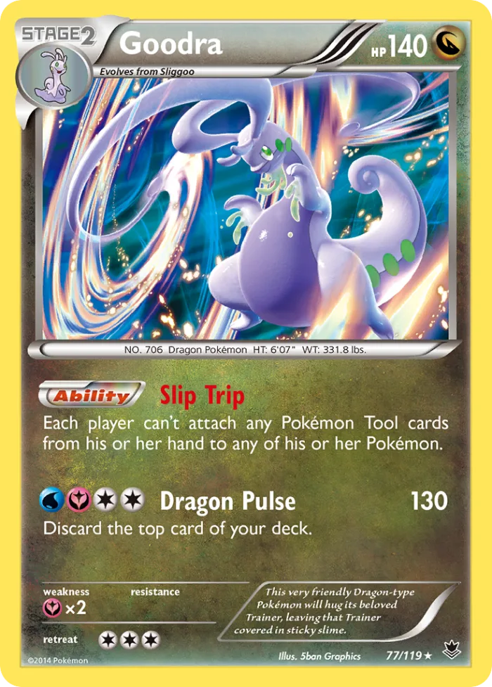 Goodra #77 Phantom Forces Pokemon card