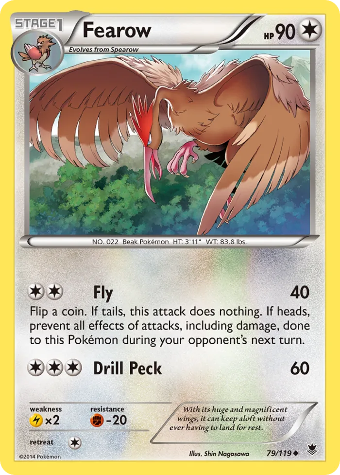 Fearow #79 Phantom Forces Pokemon card