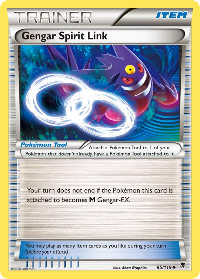 Gengar Spirit Link #95 Phantom Forces Pokemon card