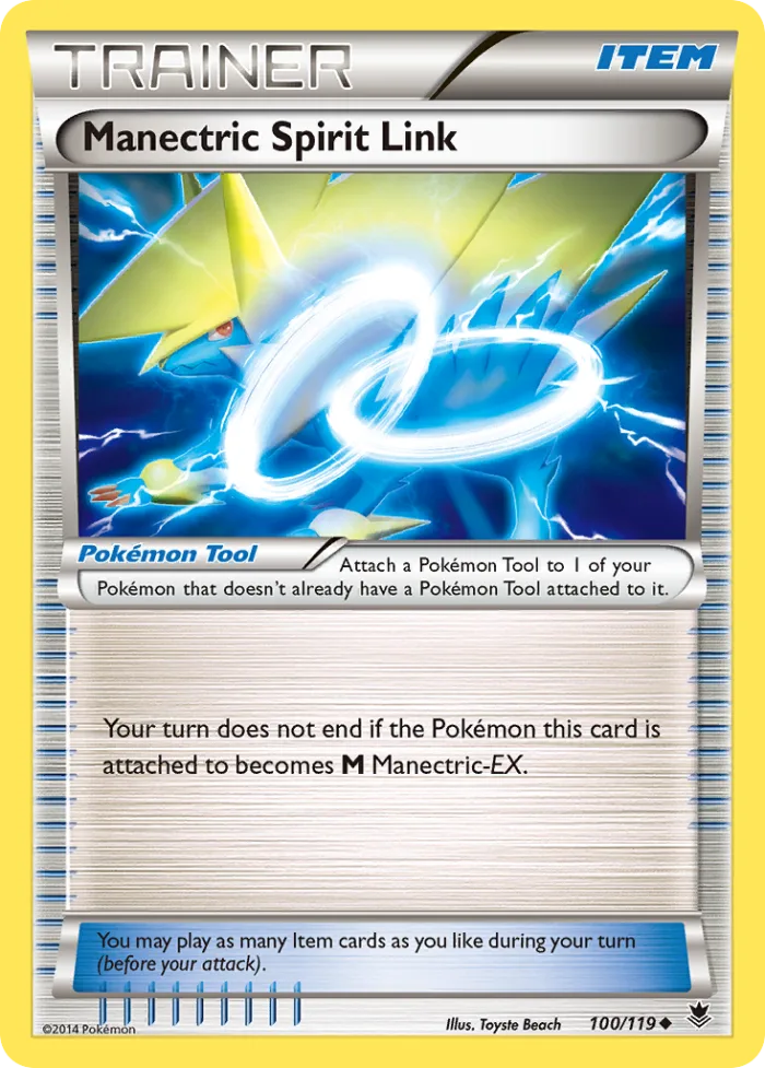 Manectric Spirit Link #100 Phantom Forces Pokemon card