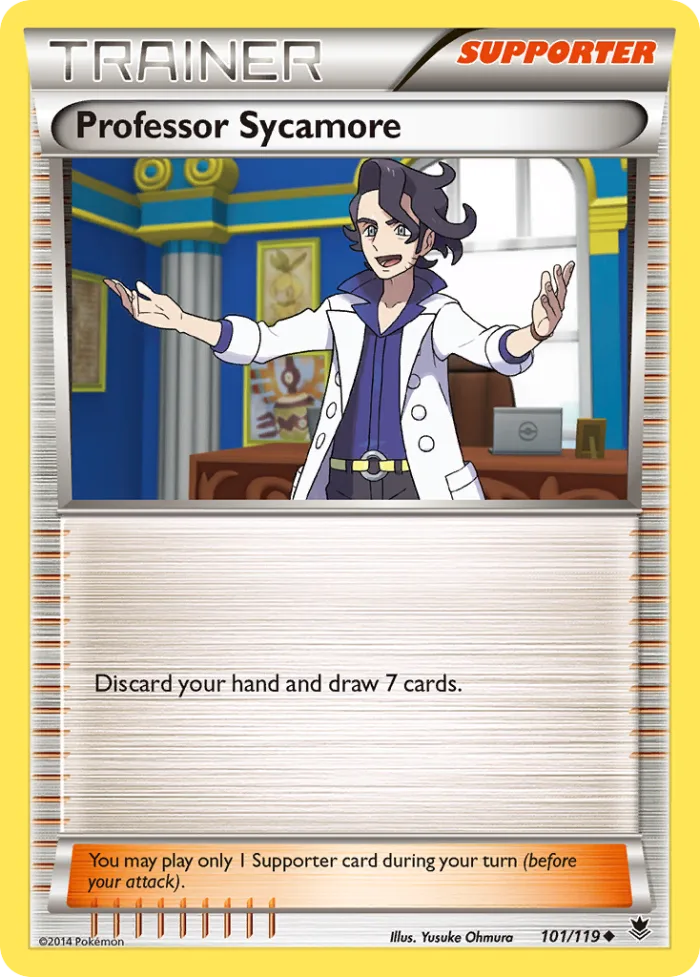 Professor Sycamore #101 Phantom Forces Pokemon card