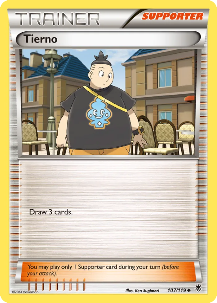 Tierno #107 Phantom Forces Pokemon card