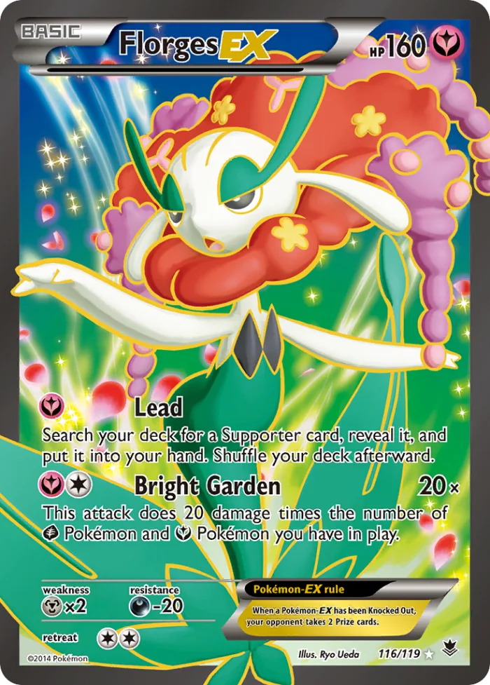 Florges-EX #116 Phantom Forces Pokemon card