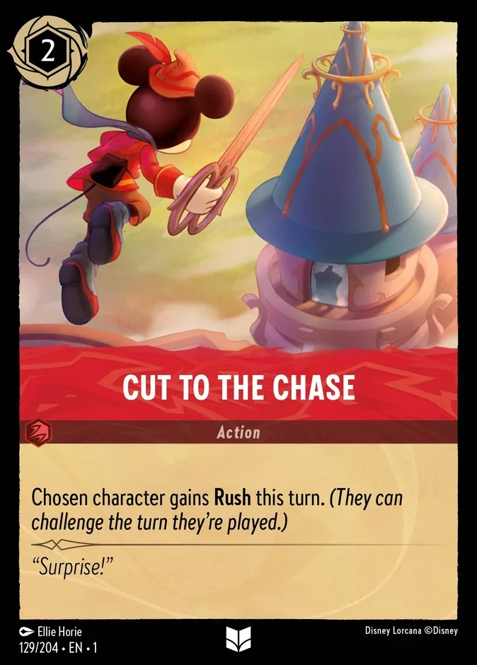 Cut to the Chase #129 The First Chapter Disney Lorcana card