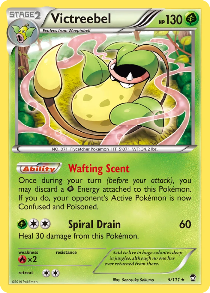 Victreebel #3 Furious Fists Pokemon card