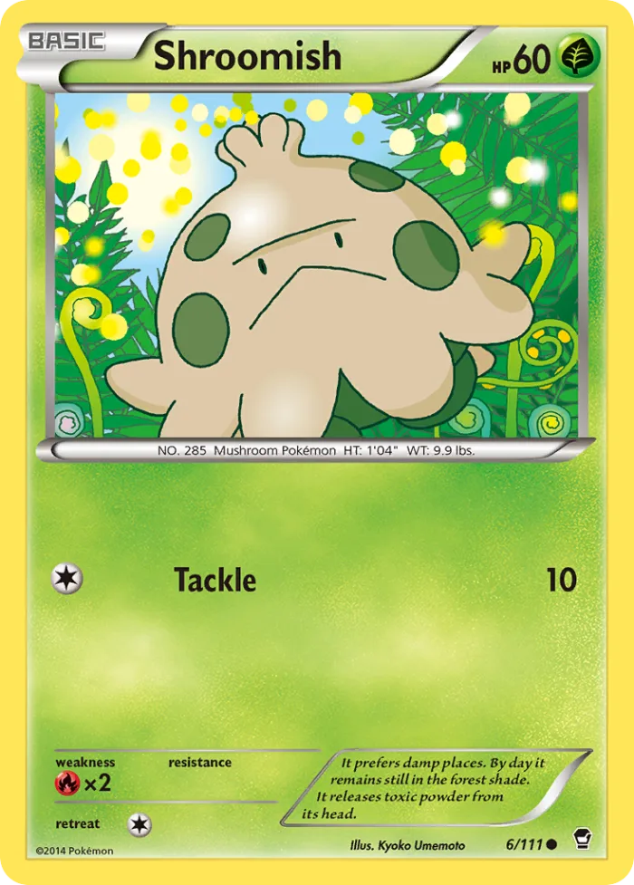 Shroomish #6 Furious Fists Pokemon card