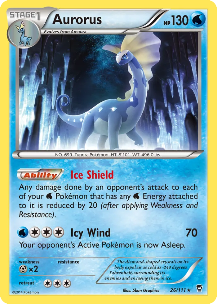 Aurorus #26 Furious Fists Pokemon card