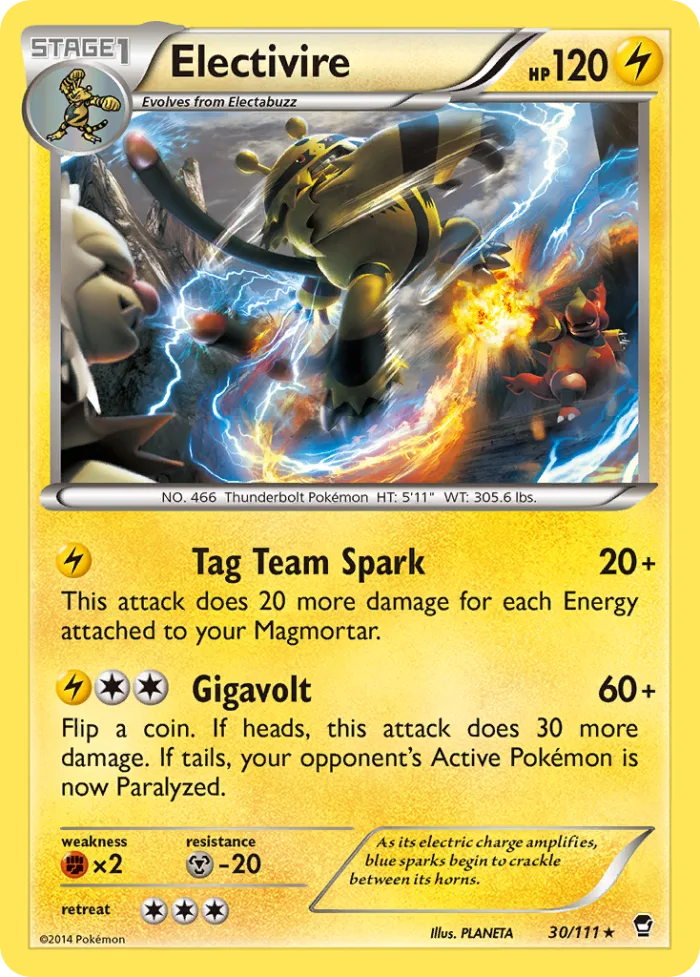 Electivire #30 Furious Fists Pokemon card