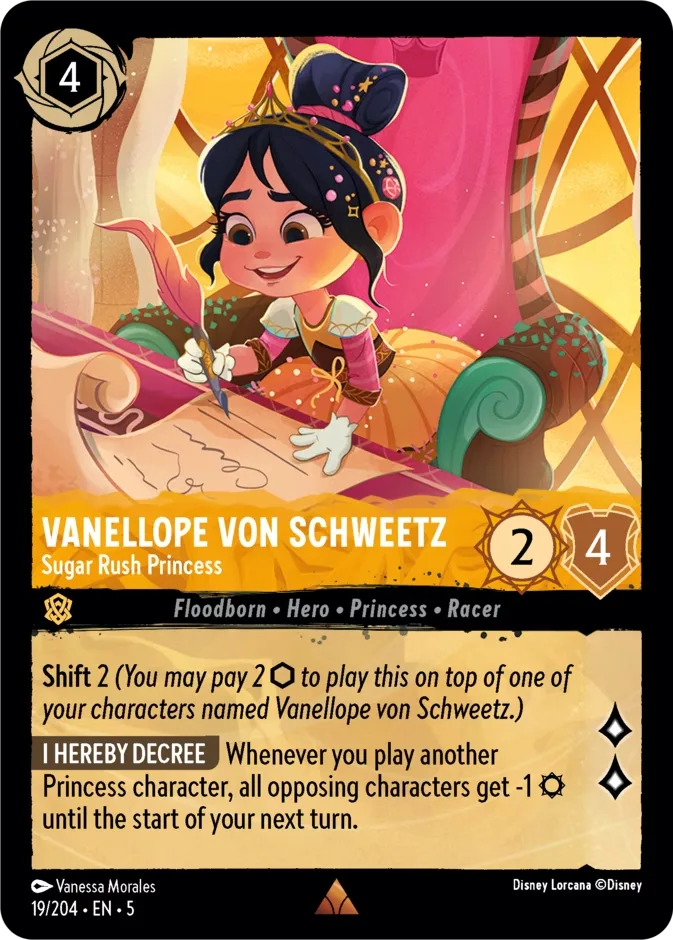Vanellope von Schweetz #19 Shimmering Skies Disney Lorcana card