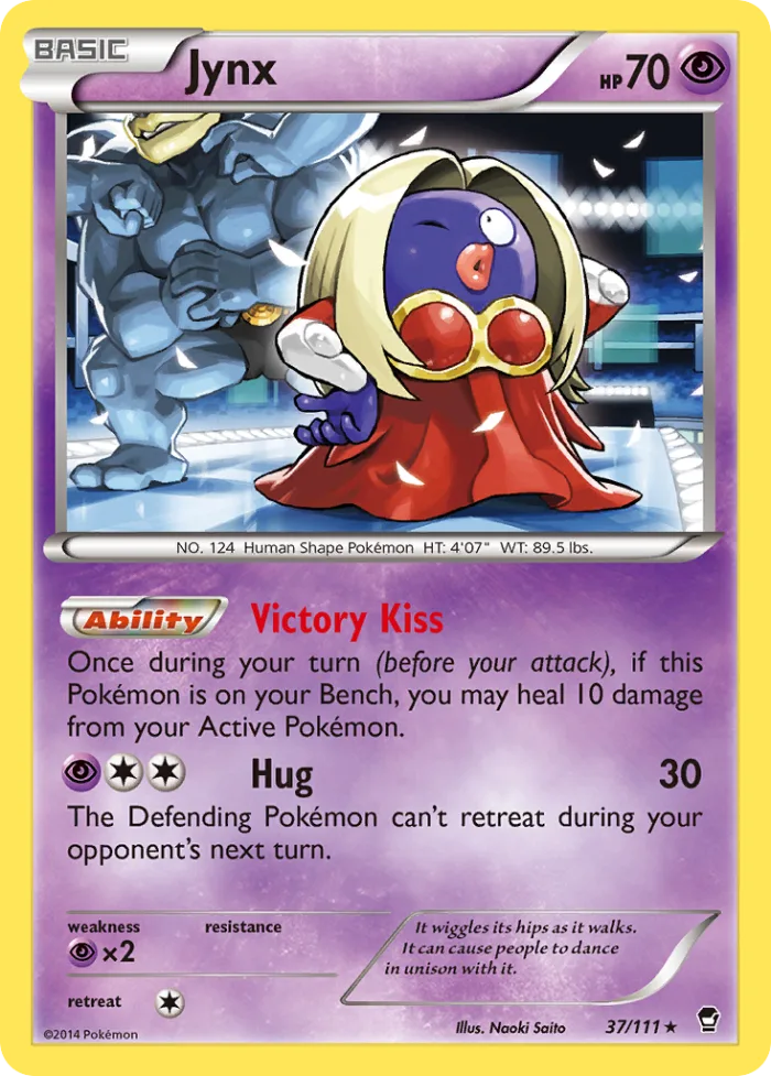 Jynx #37 Furious Fists Pokemon card