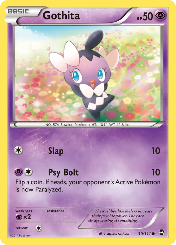 Gothita #39 Furious Fists Pokemon card