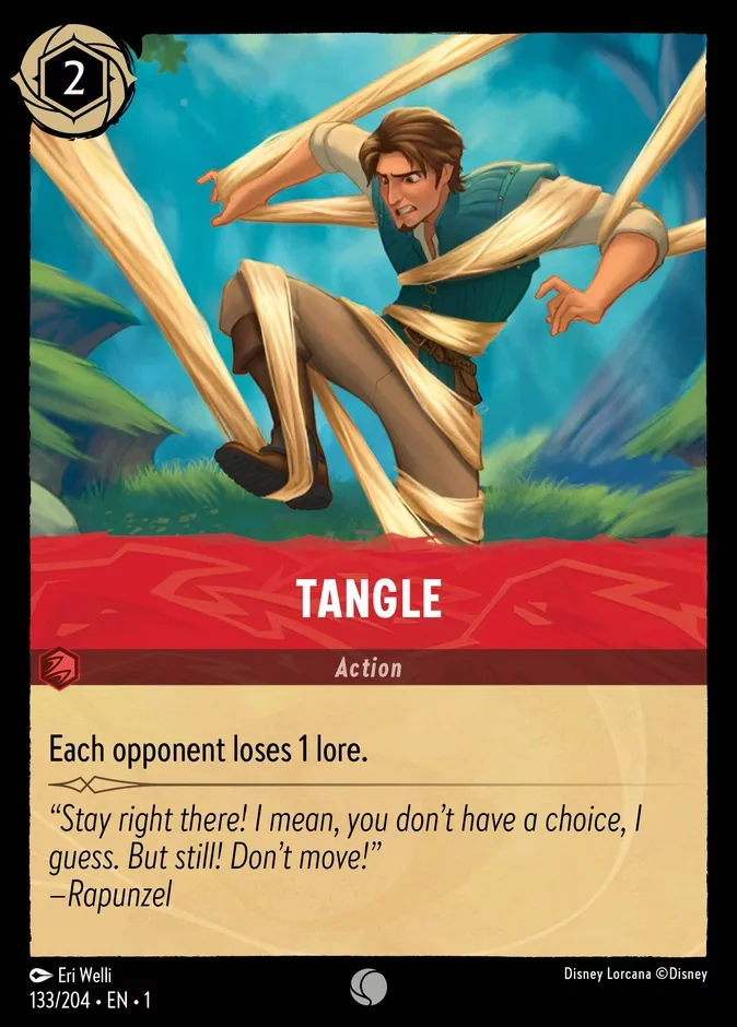 Tangle #133 The First Chapter Disney Lorcana card