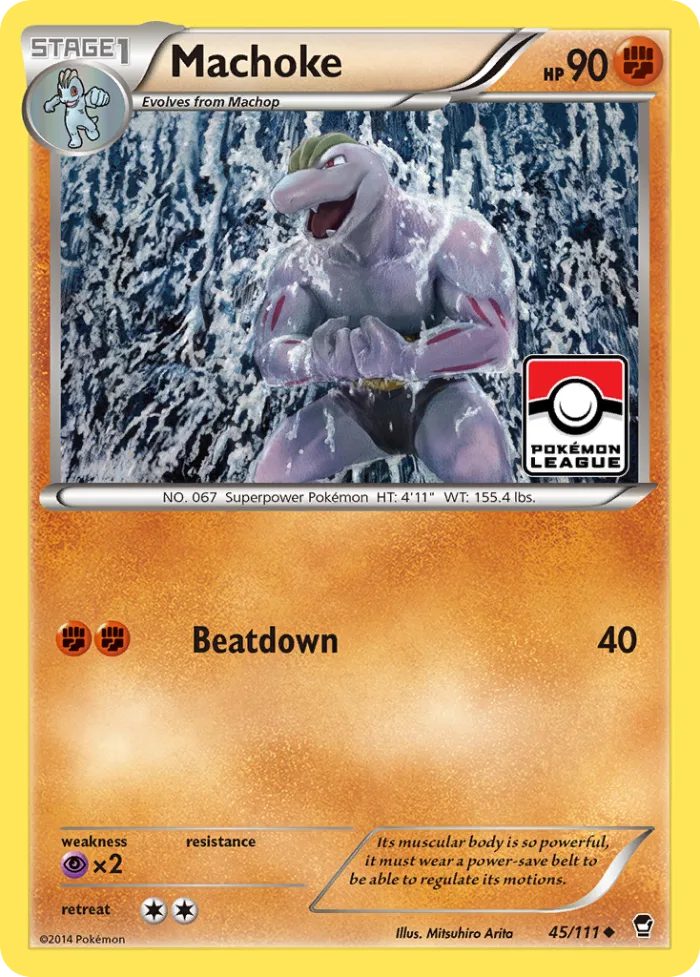 Machoke #45 Furious Fists Pokemon card