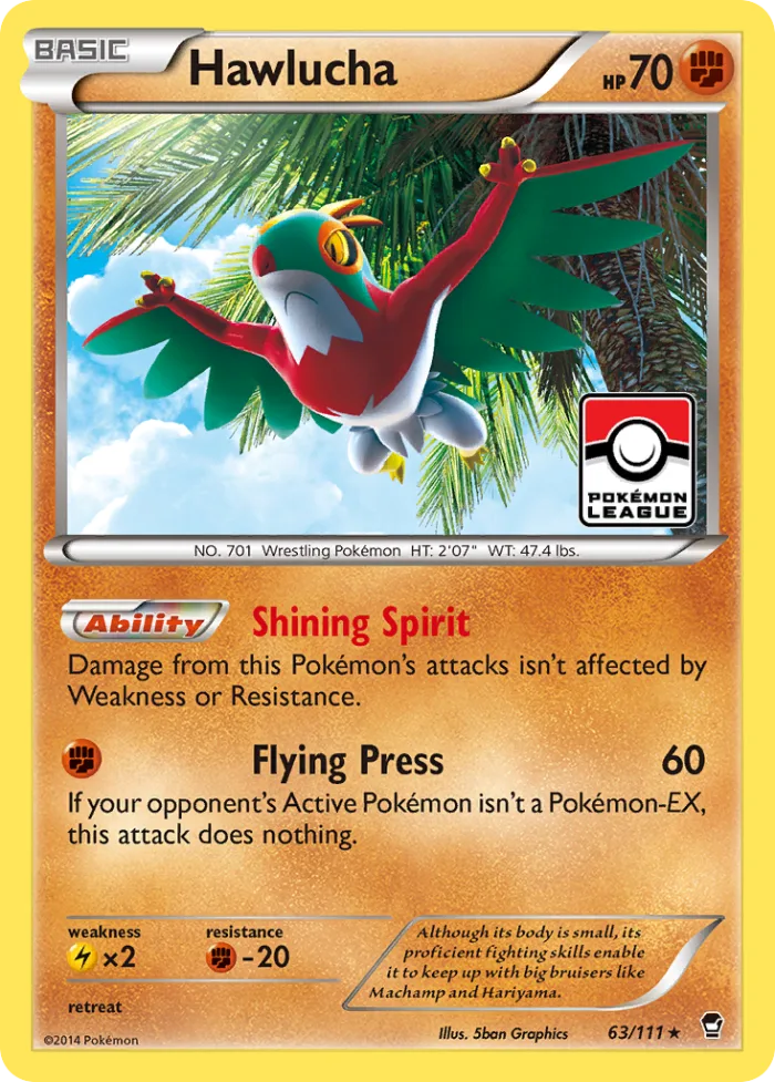 Hawlucha #63 Furious Fists Pokemon card