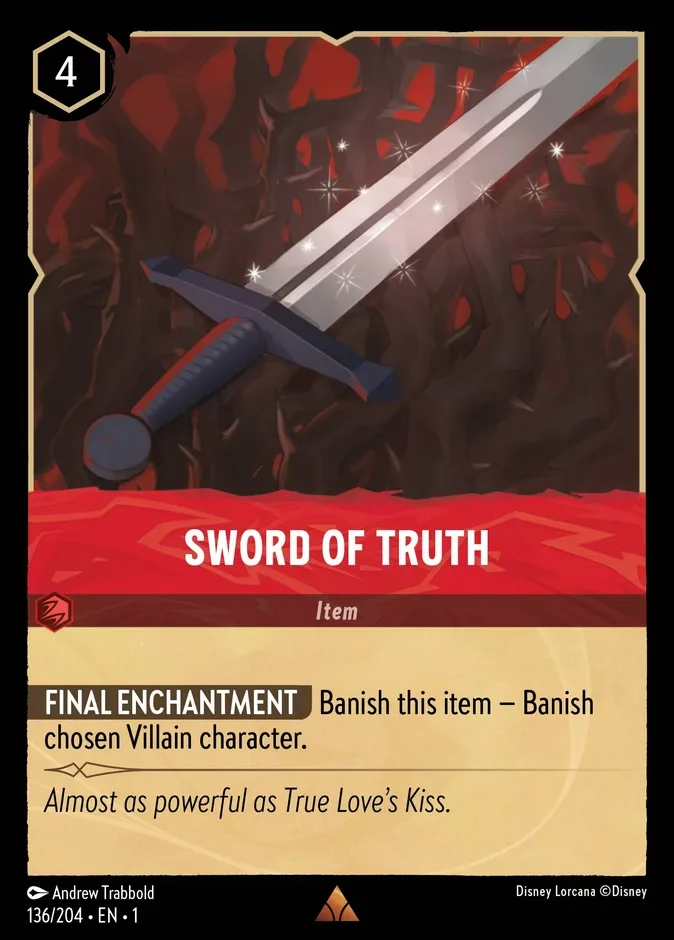 Sword of Truth #136 The First Chapter Disney Lorcana card