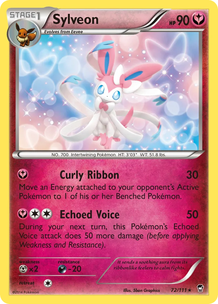 Sylveon #72 Furious Fists Pokemon card