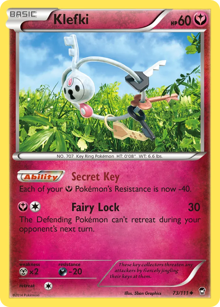 Klefki #73 Furious Fists Pokemon card
