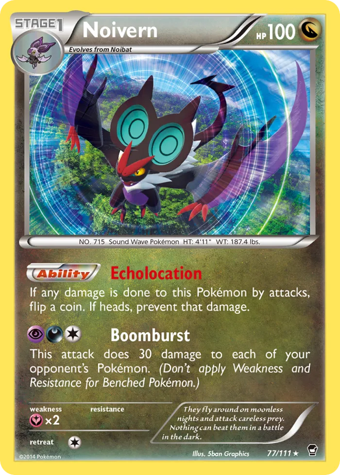 Noivern #77 Furious Fists Pokemon card