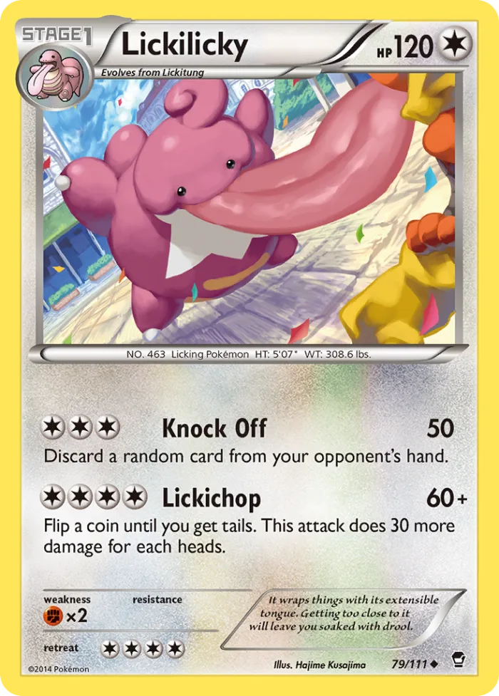 Lickilicky #79 Furious Fists Pokemon card