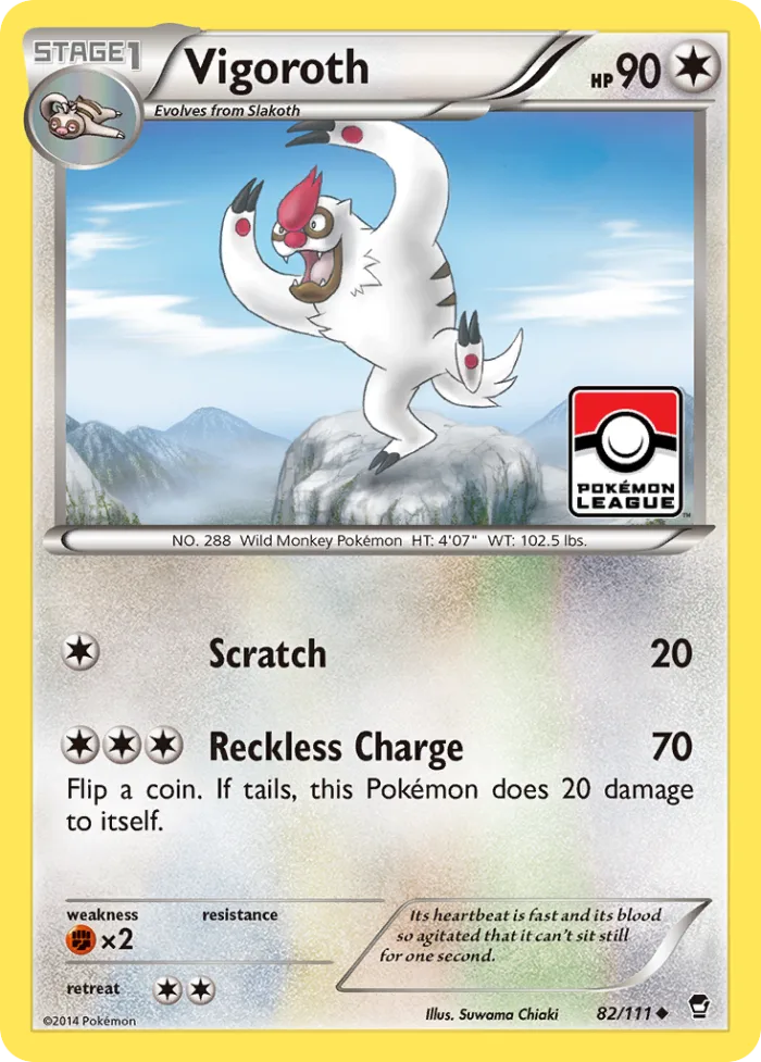 Vigoroth #82 Furious Fists Pokemon card