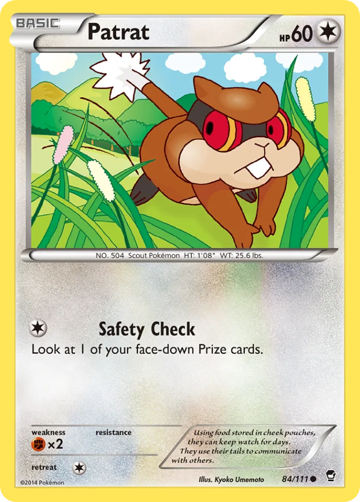 Patrat #84 Furious Fists Pokemon card