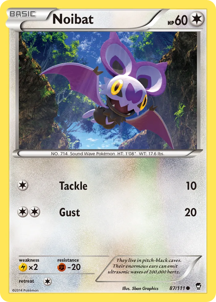 Noibat #87 Furious Fists Pokemon card