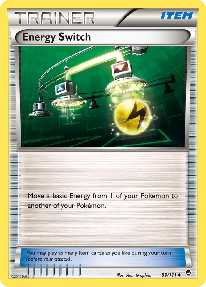 Energy Switch #89 Furious Fists Pokemon card